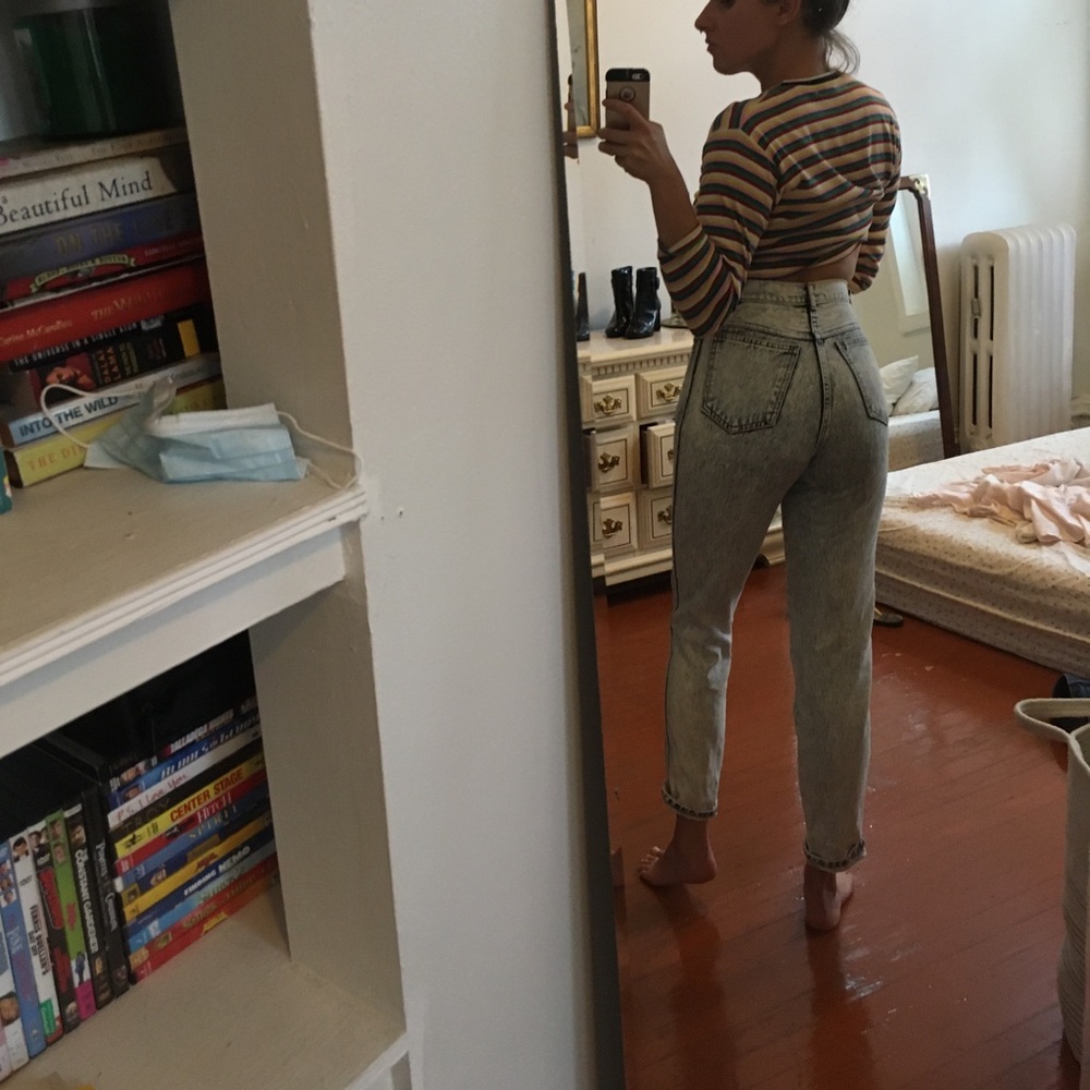 Vintage Acid Wash High Waisted Denim